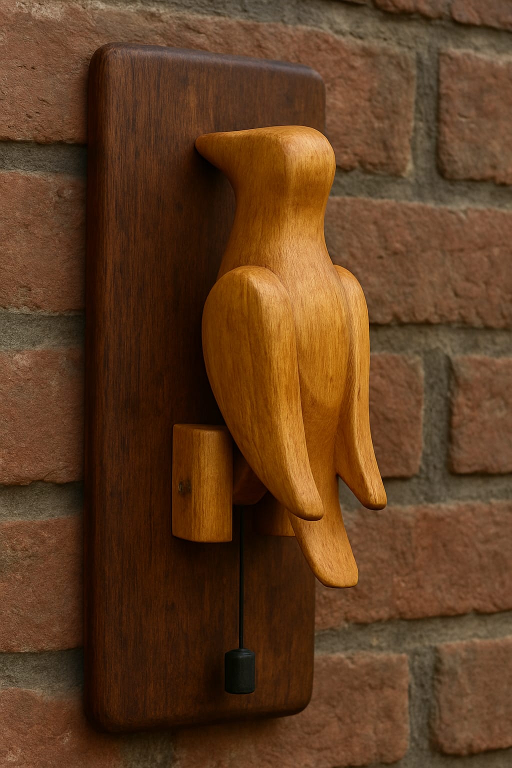 woodpecour wooden calling bell