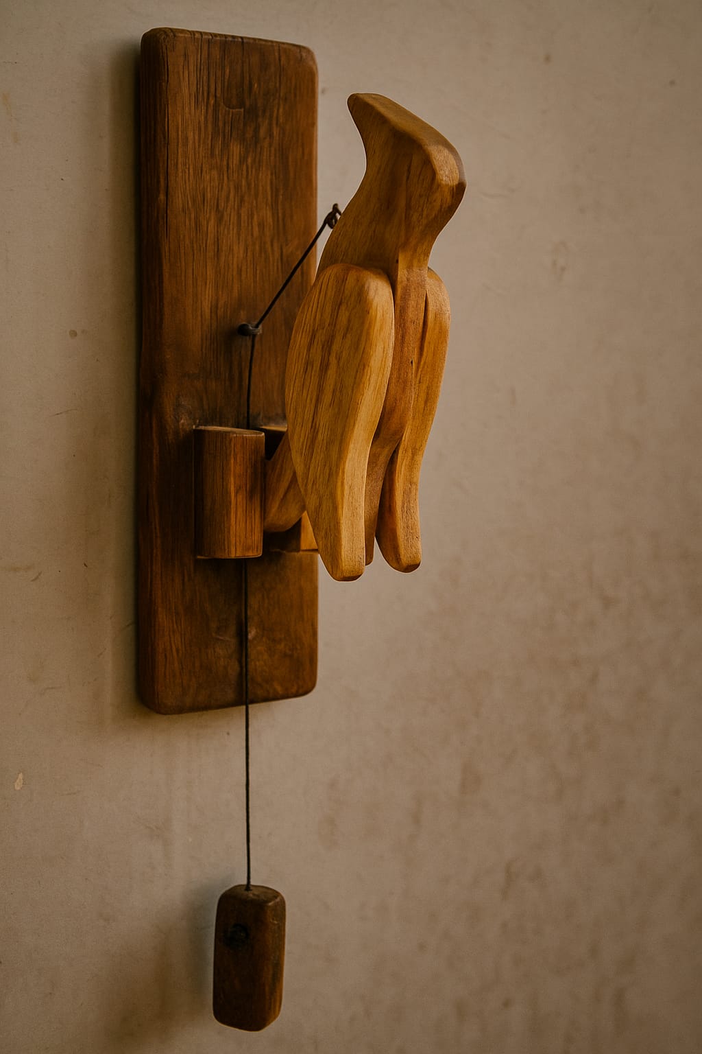 woodpecour wooden calling bell