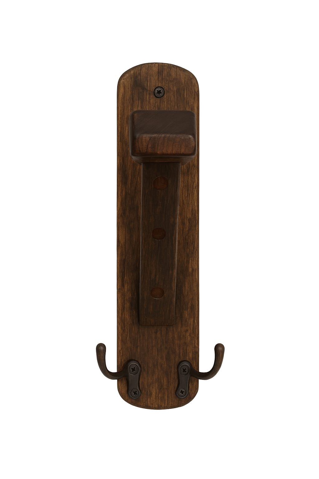 wooden helmet holder