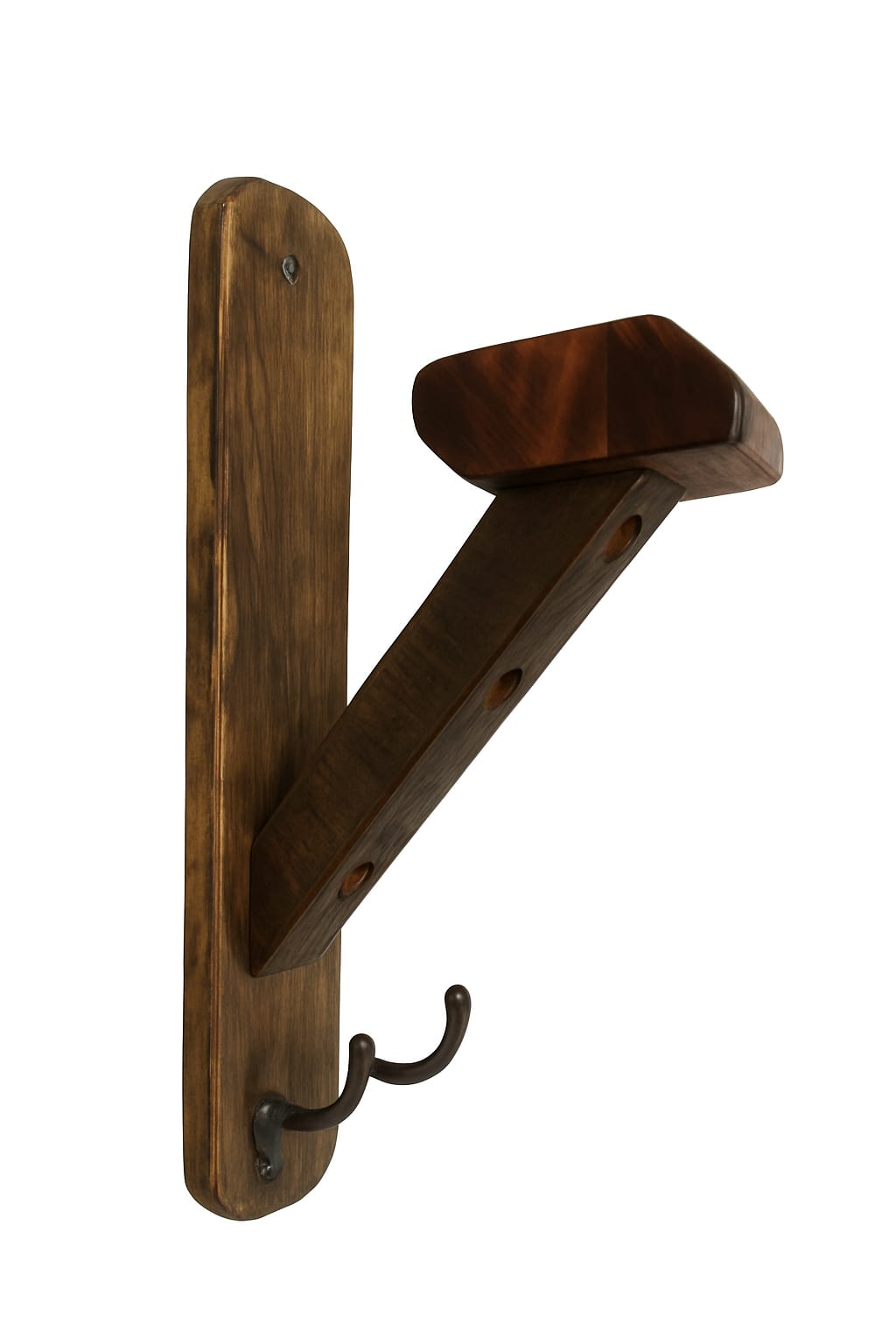 wooden helmet holder