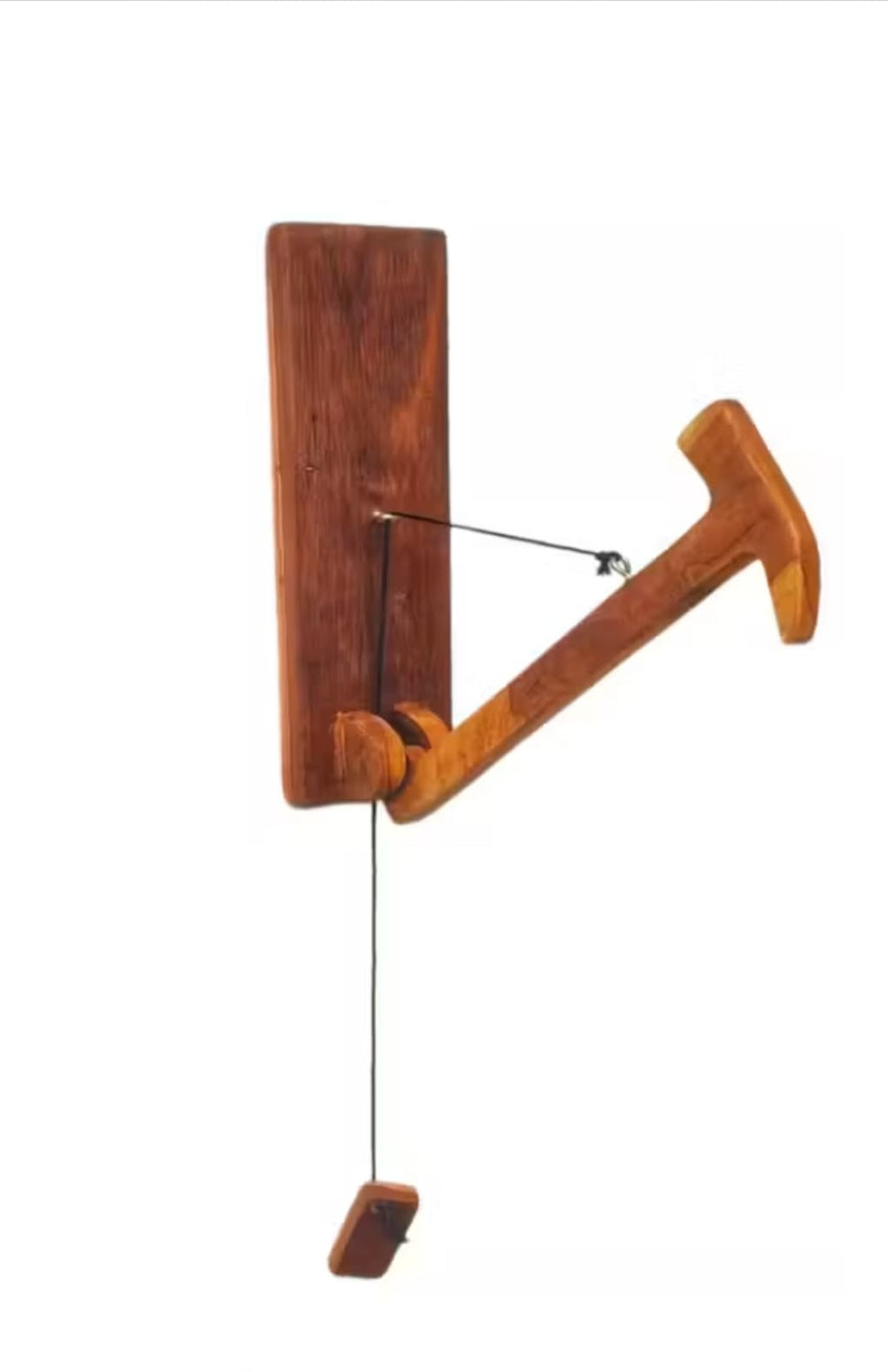 wooden hammer calling bell